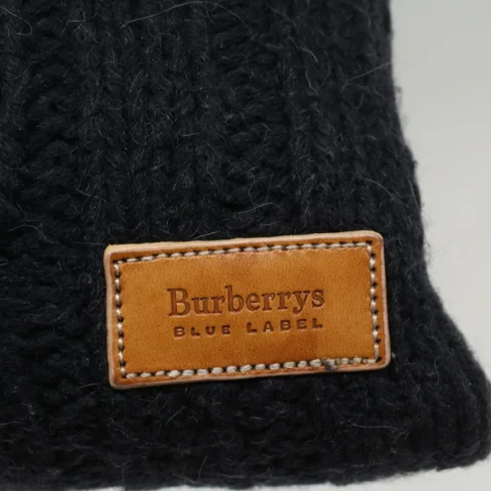 Burberry Vintage Pre-owned Wool handbags Black Dames