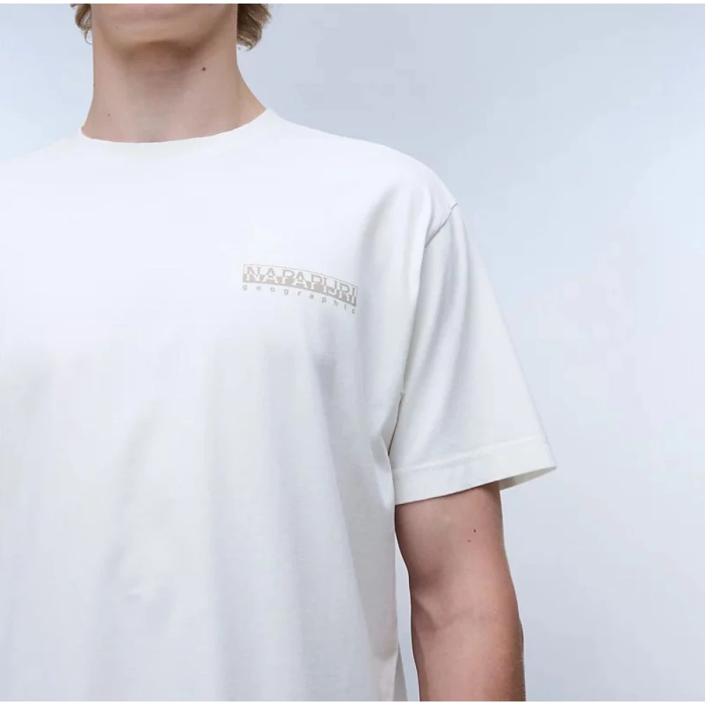 Napapijri Heren Albula Korte Mouw T-Shirt White Heren