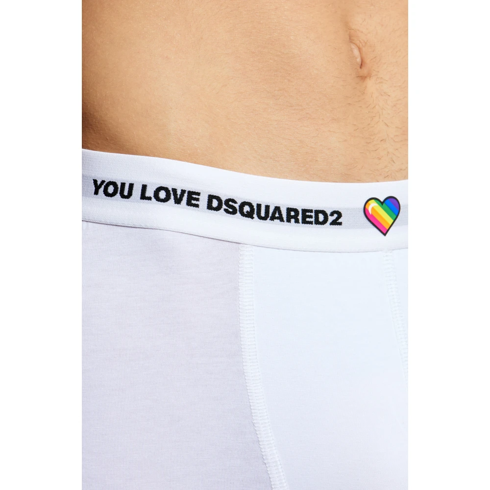 Dsquared2 Boxershorts met logo White Heren