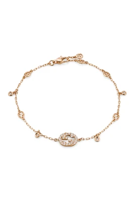 18kt Rosa Guld och Diamantarmband