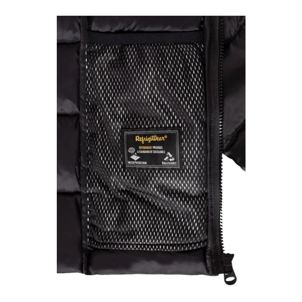 RefrigiWear Zwarte Winterjassen Black Dames