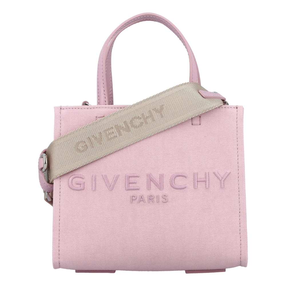 Givenchy Roze Geborduurd Logo Katoenen Tas Pink Dames