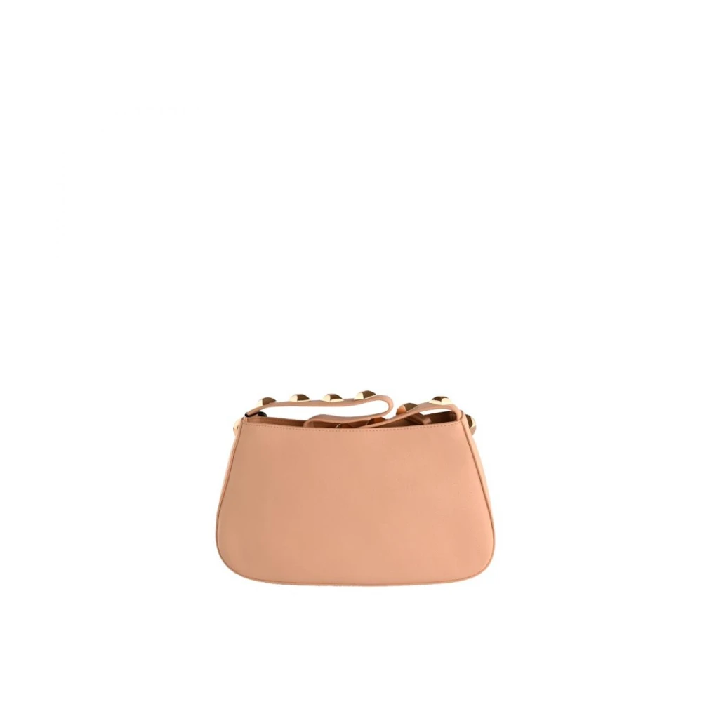 Twinset Gouden handtas met stijlvolle applicaties Beige Dames