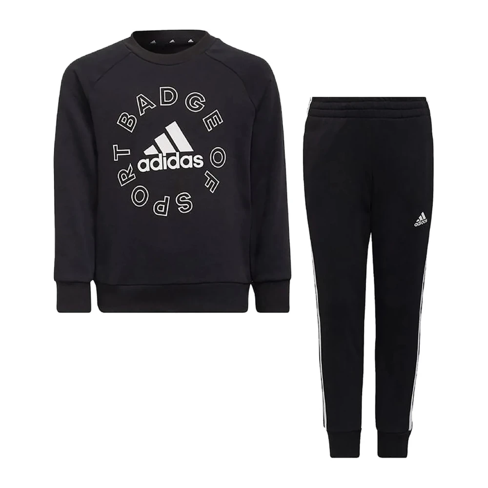 Adidas Logo Jog Set Svart Barn Black, Unisex