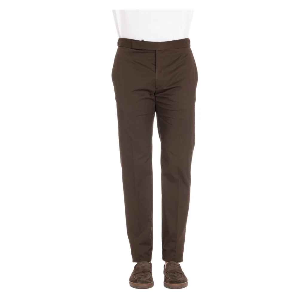 Tagliatore Men's Brown Suit Trousers - Suit Trousers - S - Trousers