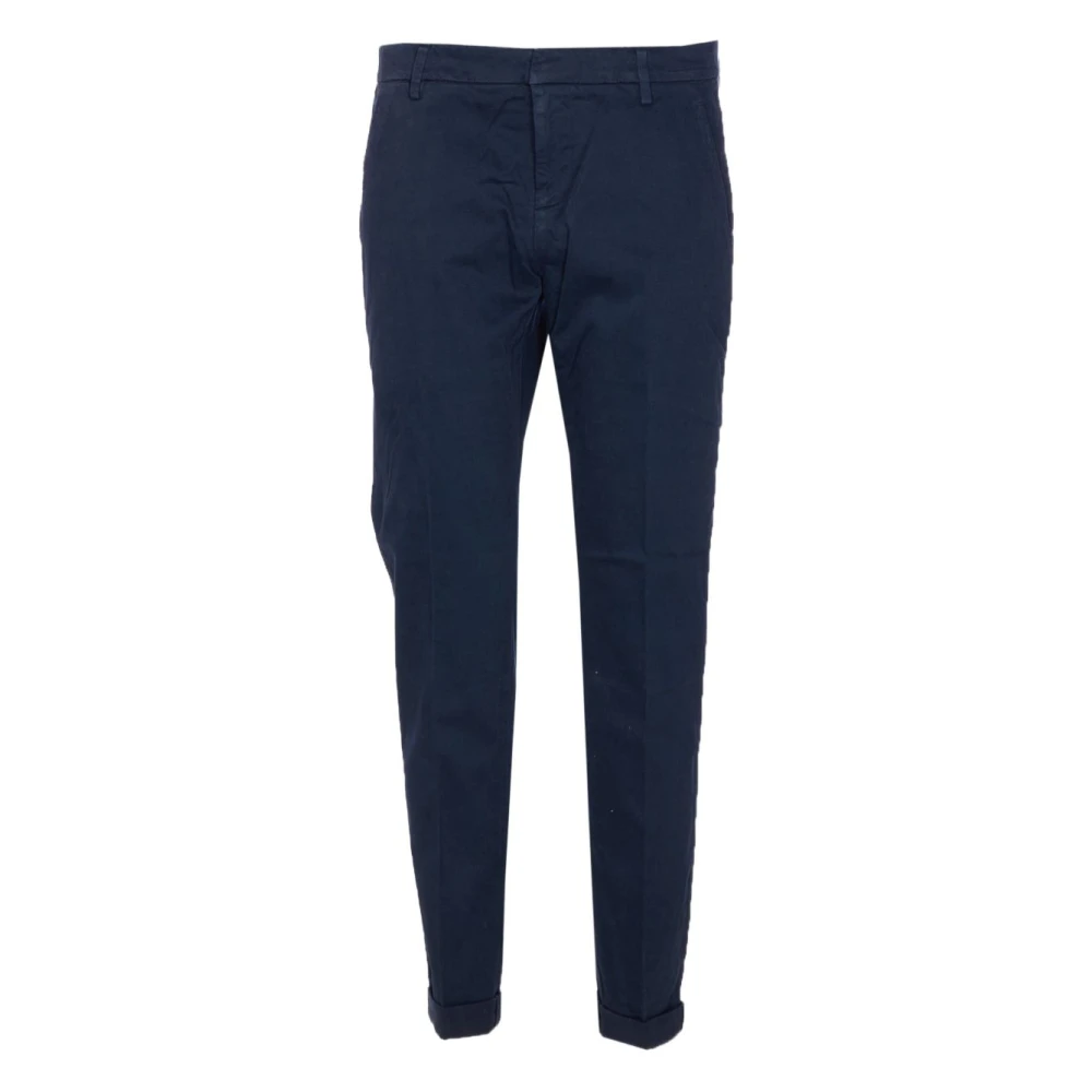 Dondup Men's Blue Chinos, W32, Gaubert Slim-Fit Trousers