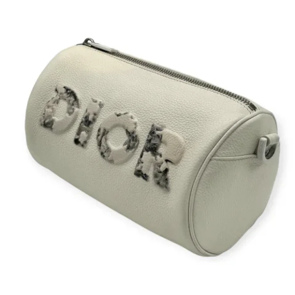 Dior Vintage Pre-owned Leather dior-bags White Dames