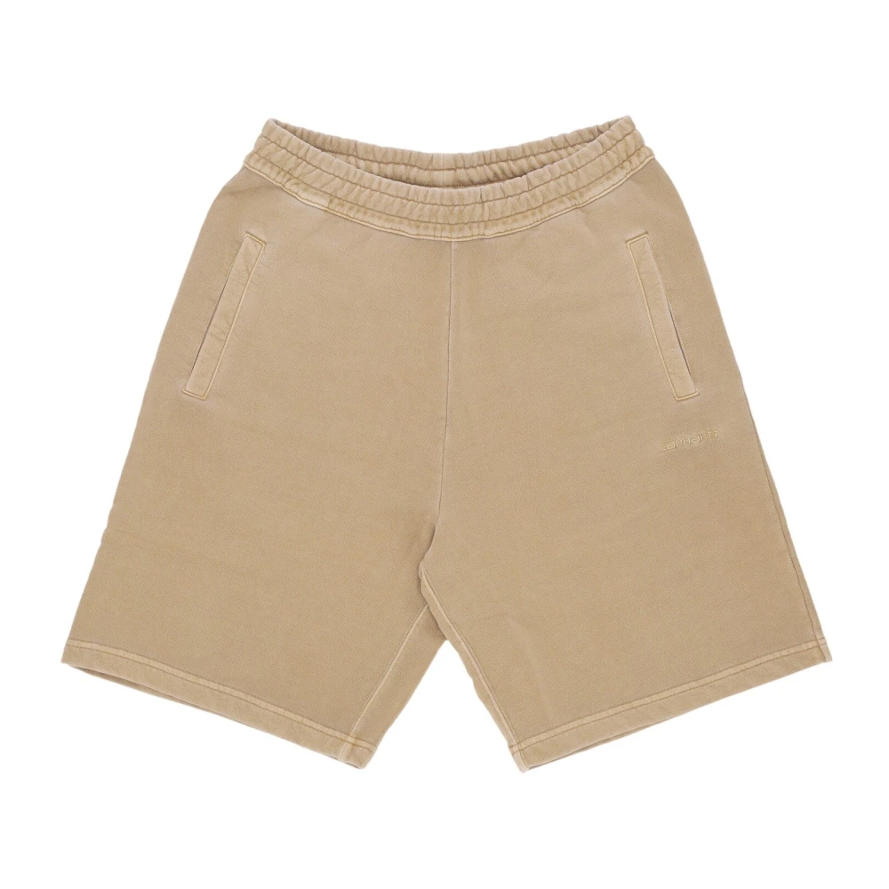 Carhartt Wip Men's Brown Fleece Tracksuit Short Trousers