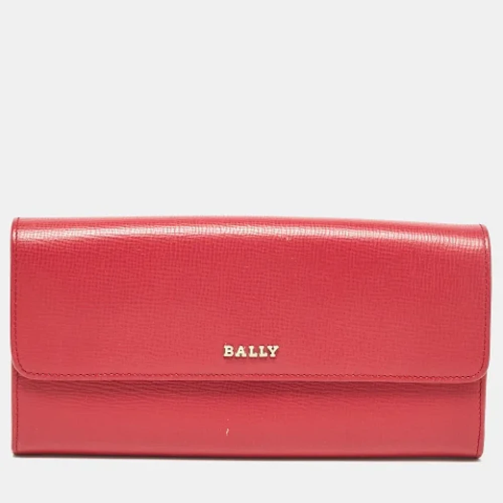 Bally Pre-owned Leather wallets Pink Dames