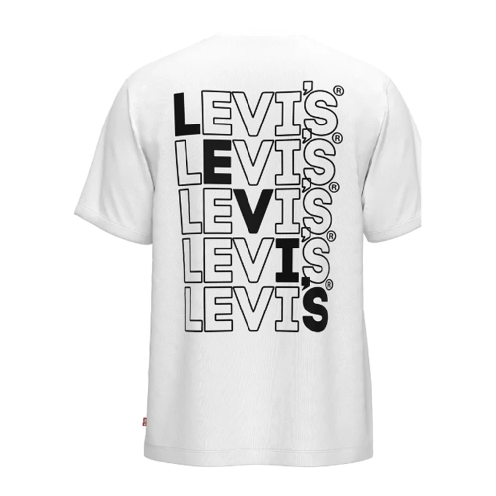 Levi's Gedrukt Comfort Fit T-shirt (Wit) White Heren