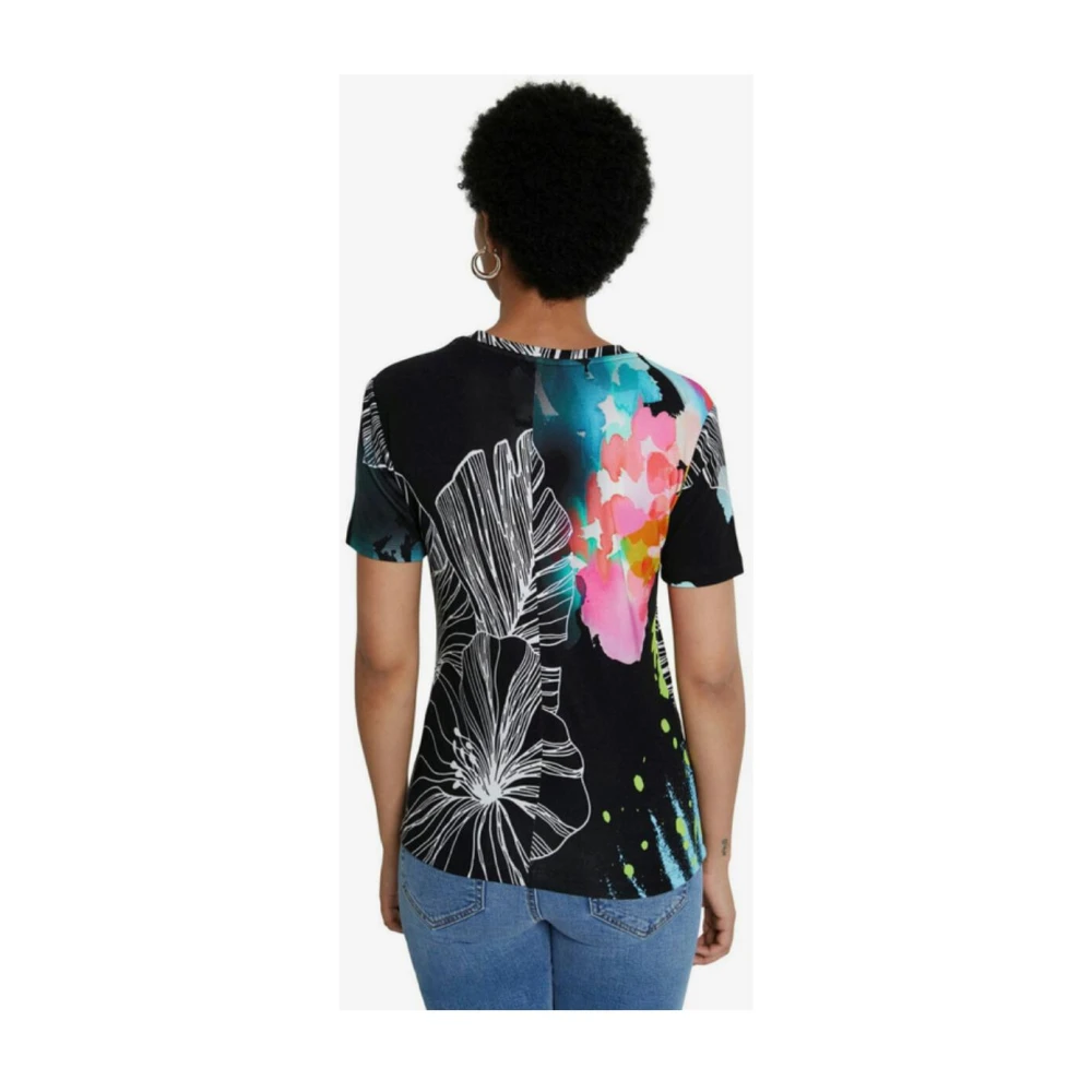 Desigual Bloemenprint Gebreide Top Multicolor Dames