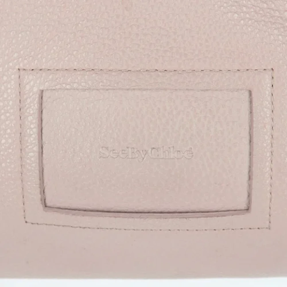 Chloé Pre-owned Leather handbags Beige Dames