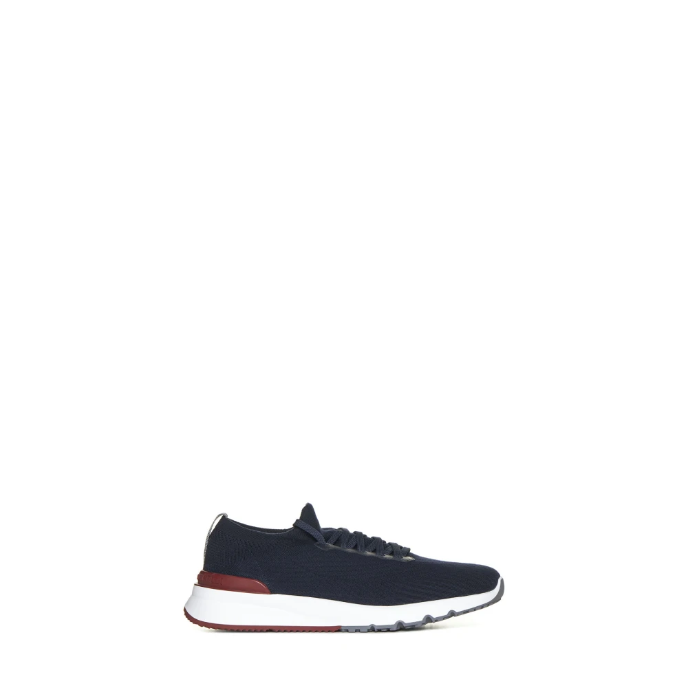 Brunello Cucinelli Knit Runners Heren Schoenen Blauw