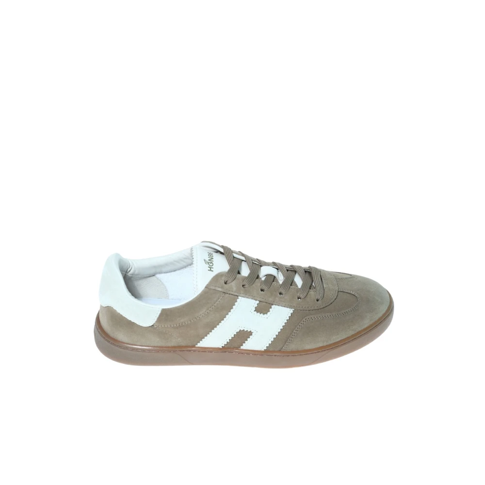 Hogan Suède sneaker met memory foam zool Heren Schoenen Beige