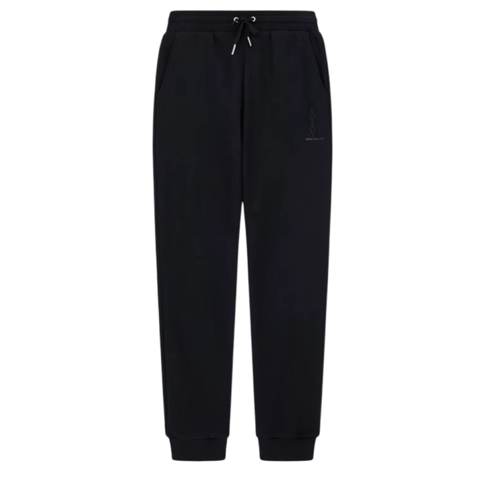 Armani Exchange Vrouw Zwart Broeken Dames, L, Katoen, Cotton Joggingbroek