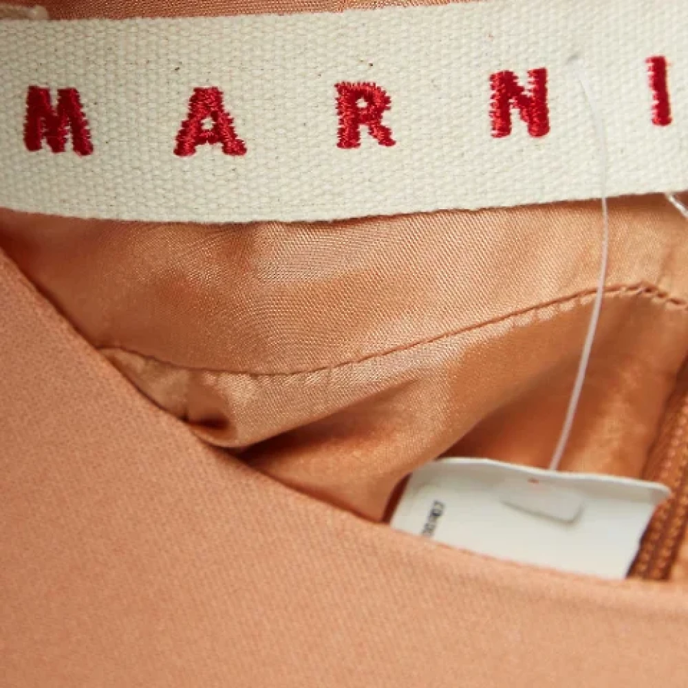 Marni Pre-owned Fabric dresses Orange Dames