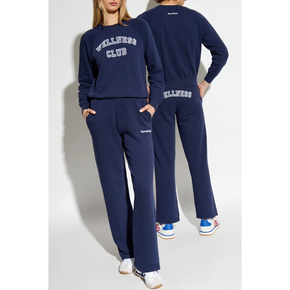 Sporty & Rich Katoenen sweatshirt Blue Unisex