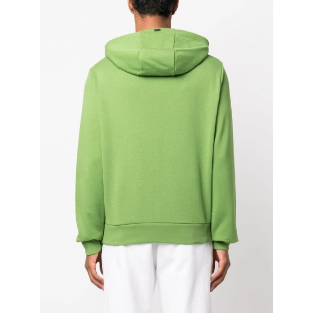 Herno Katoenen Hoodie Green Heren