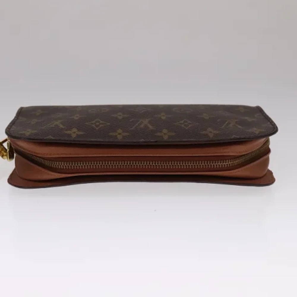 Louis Vuitton Vintage Pre-owned Canvas clutches Brown Dames