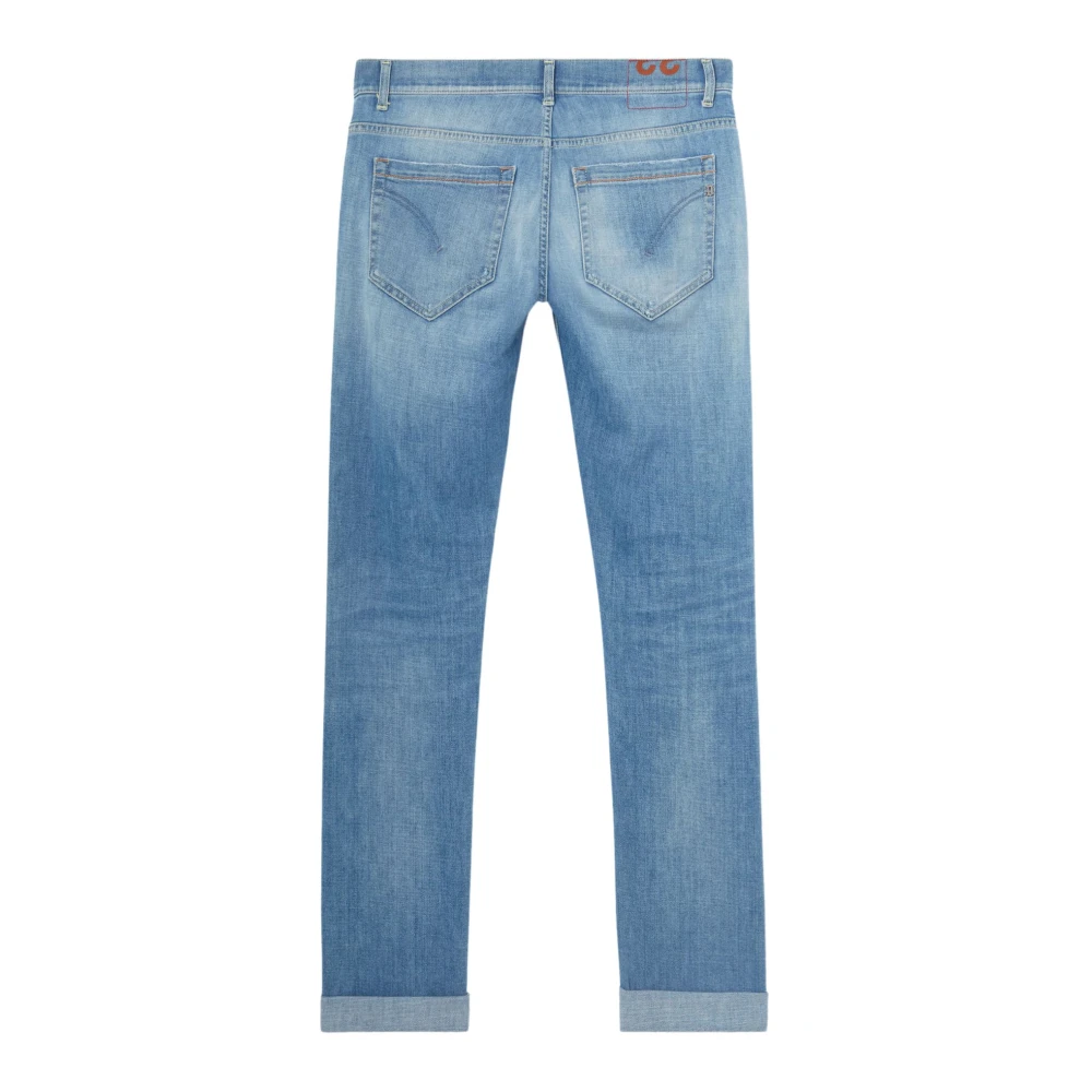 Dondup Ss23 Geknipte Denim Jeans voor Heren Blue Heren