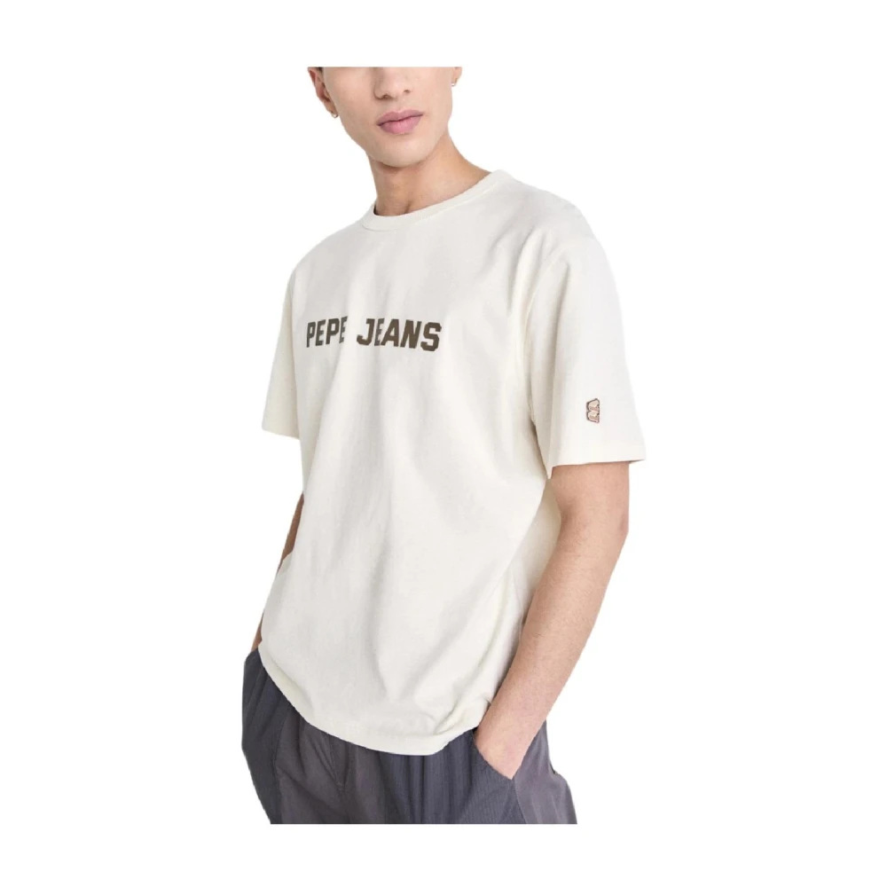 Pepe Jeans Beige T-shirt met korte mouwen Sutton Beige Heren