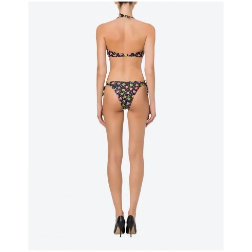 Moschino Polka Dots & Hearts Bikini Top Multicolor Dames