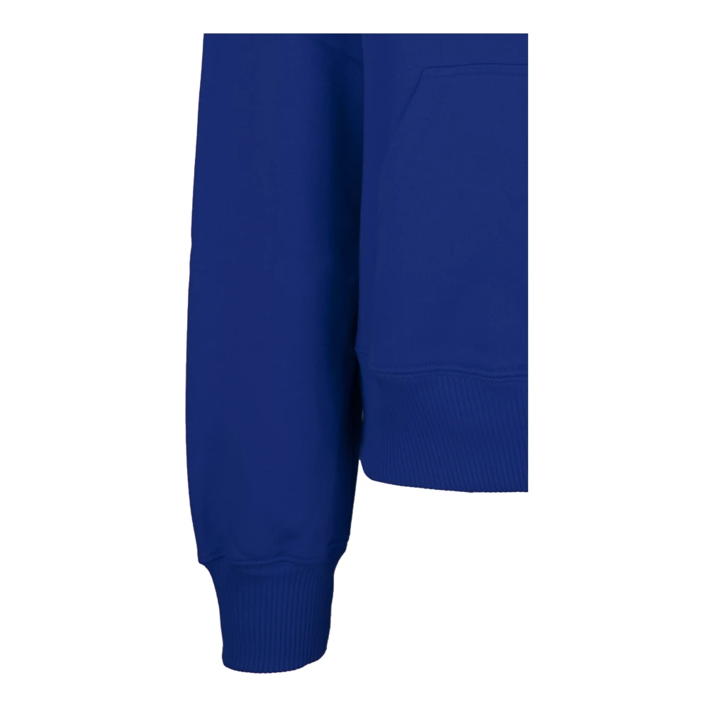 Msgm Hoodie van katoen met grafische print Blue Heren