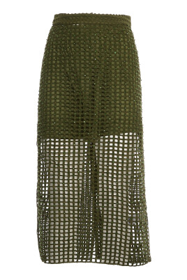 sequin-mesh-skirt-green
