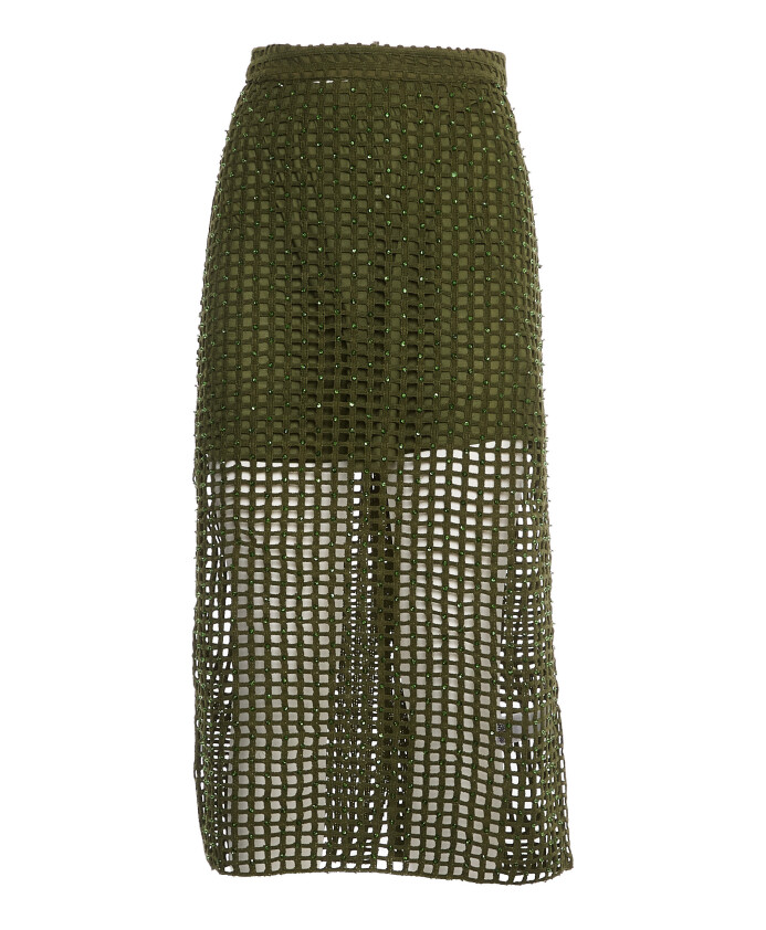 jupe-en-maille-a-paillettes-vert