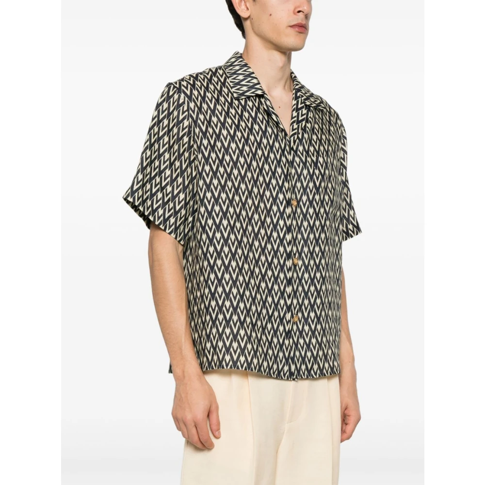Valentino Kameel Shirts met Borstzak Multicolor Heren