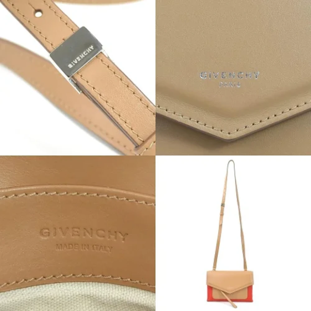 Givenchy Pre-owned Fabric crossbody-bags Beige Dames