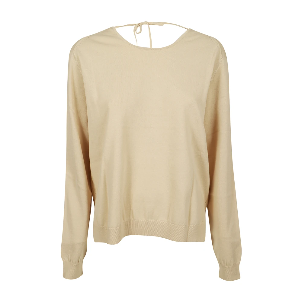 Sand-colored back neckline top - Aspesi - Modalova