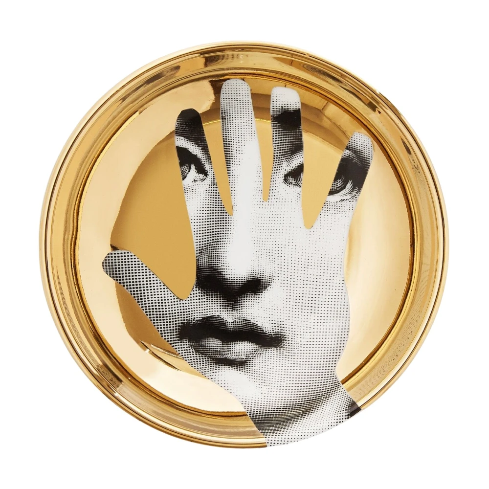Fornasetti, Home , unisex, Veelkleurig, ONE Size, Ronde Asbak Thema en Variaties