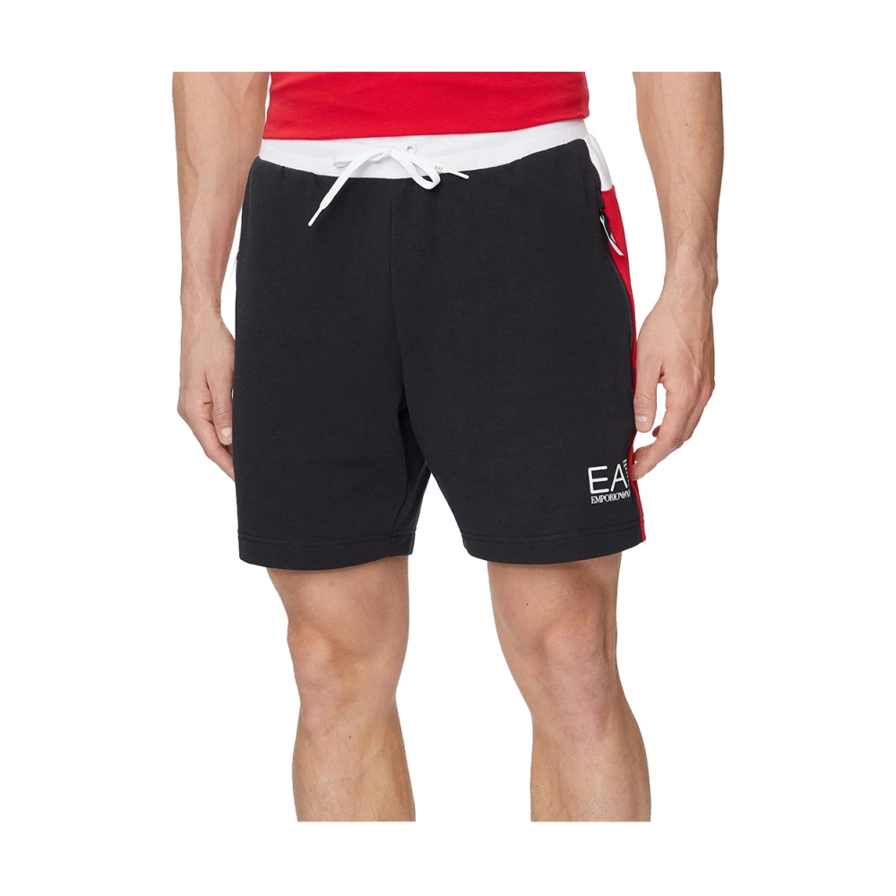 Emporio Armani EA7 Colour Block Shorts Black- Heren Black