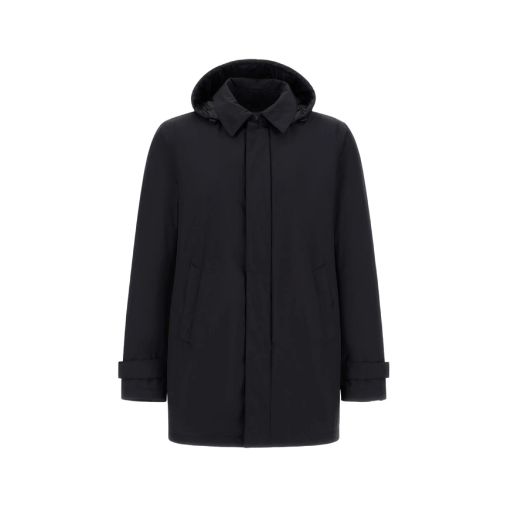 Herno Men's Black Winter Jackets, 2XL, Waterproof Parka Jacket Aw25