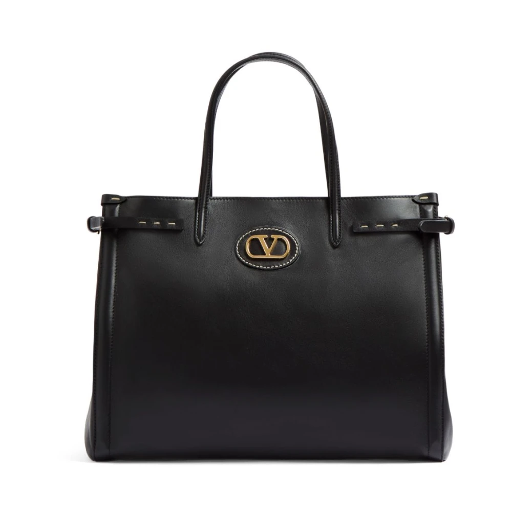 Valentino Garavani Zwarte Antibes Medium Tote Tas Black Dames