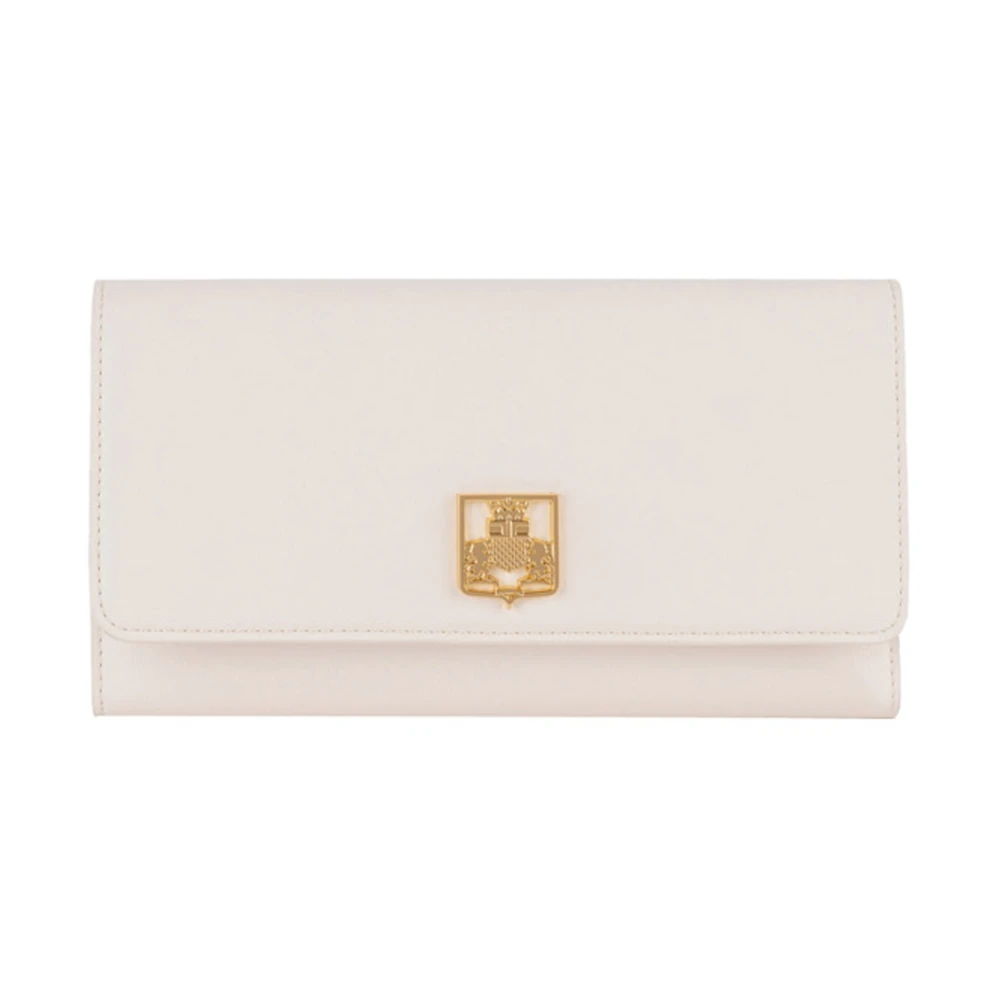 Elisabetta Franchi Minimalistisch Design Pochette Tas Herfst Winter Beige Dames