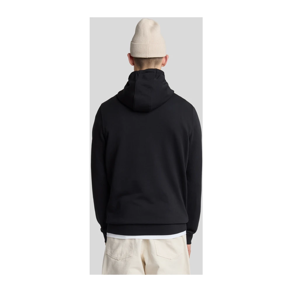 Lyle & Scott Middenlagen Superfijne Pullover Hoodie Brown Heren