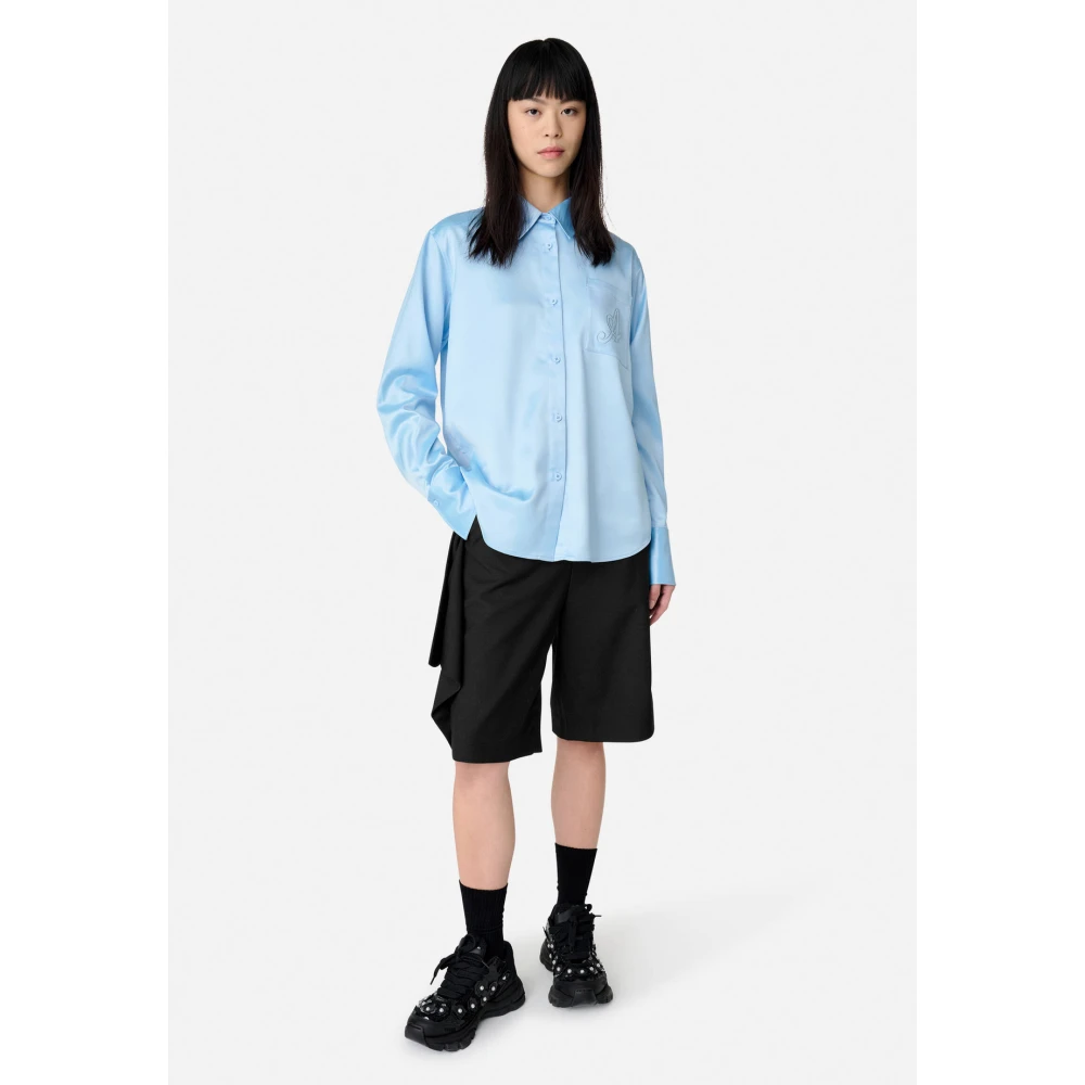 Axel Arigato Rumi Satin Shirt Blue Dames