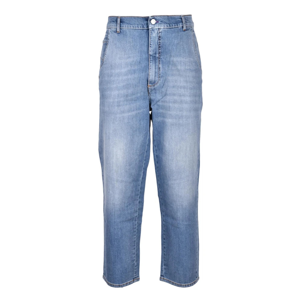 Daniele Alessandrini Heren Jeans 98% Katoen 2% Elastaan Blue Heren