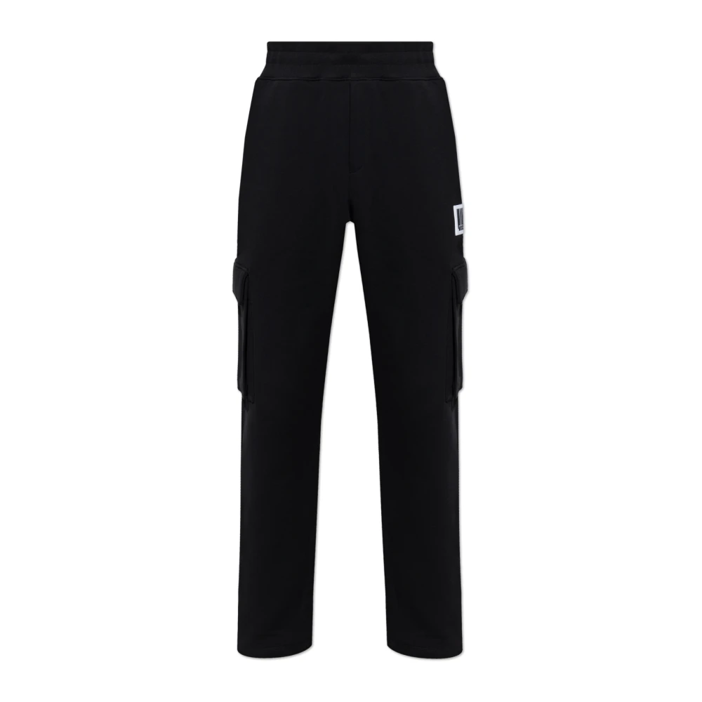 Moschino Sweatpants met patch Black Heren