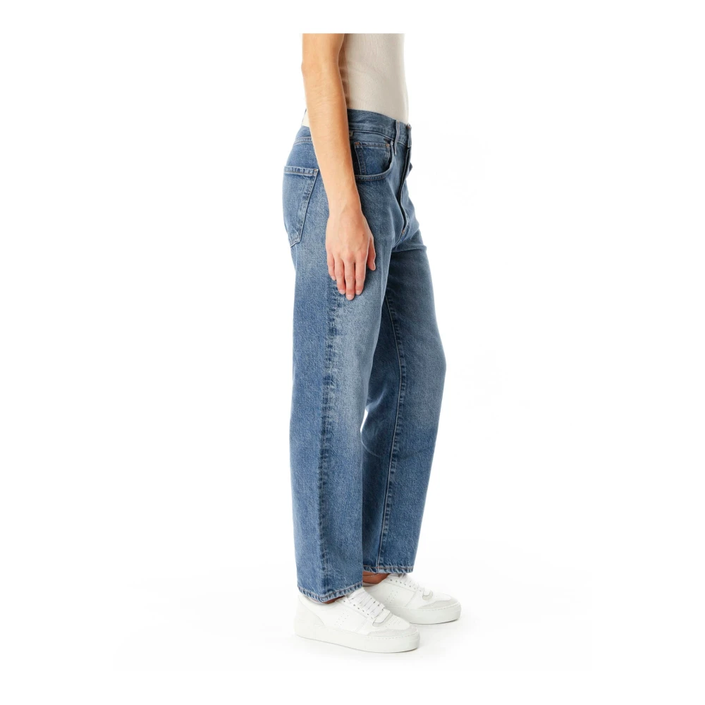 Citizens of Humanity Hoge taille relaxed fit cropped jeans Blue Dames