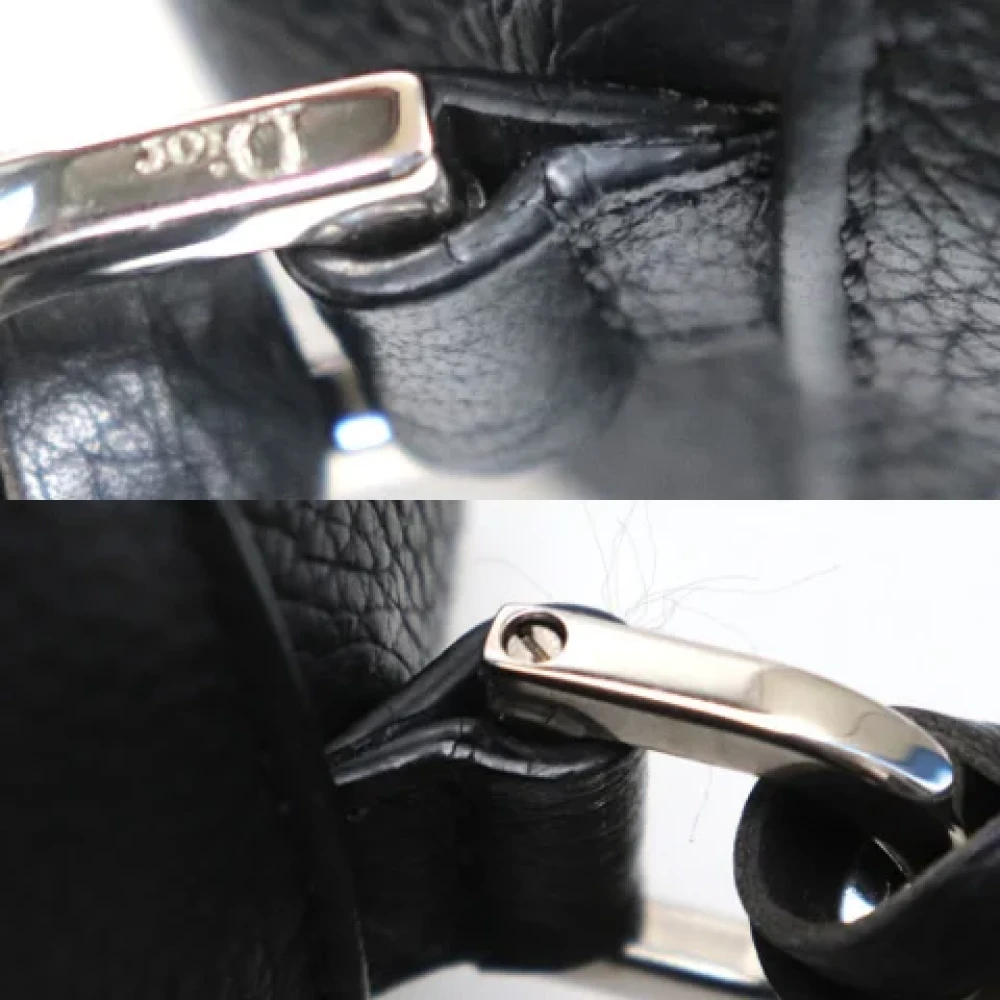 Dior Vintage Pre-owned Leather totes Black Dames