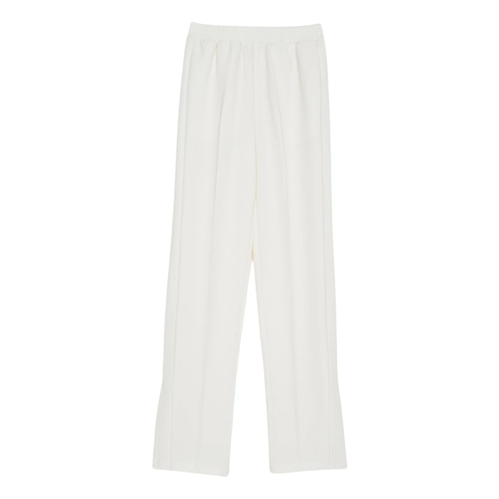Twinset Geborduurde Straight Leg Broek White Dames