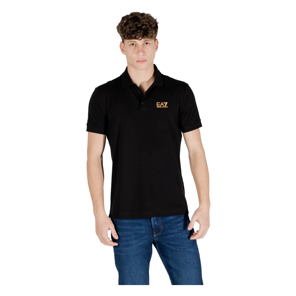 Emporio Armani EA7 Korte Mouw Polo Lente Zomer Collectie Black Heren