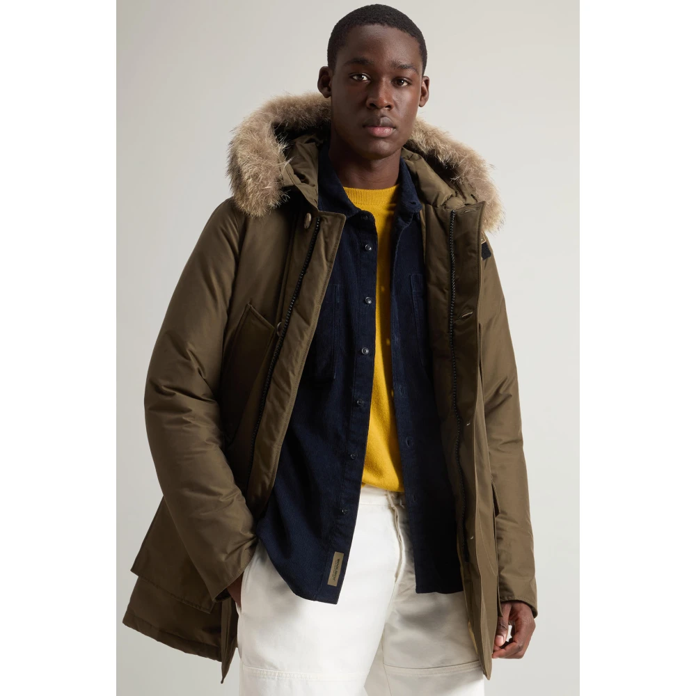 Woolrich Arctic Parka met Bontinzet Green Heren