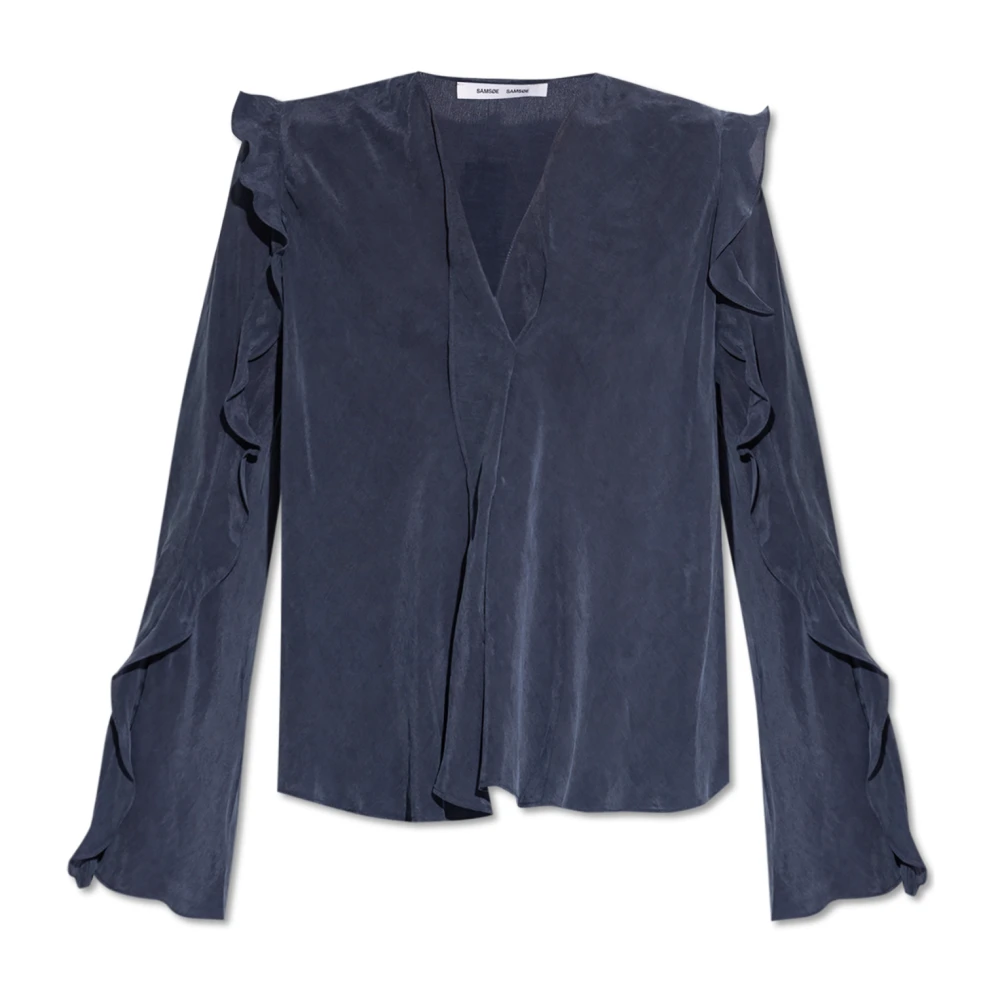 Samsøe Top Sarosa Blue Dames