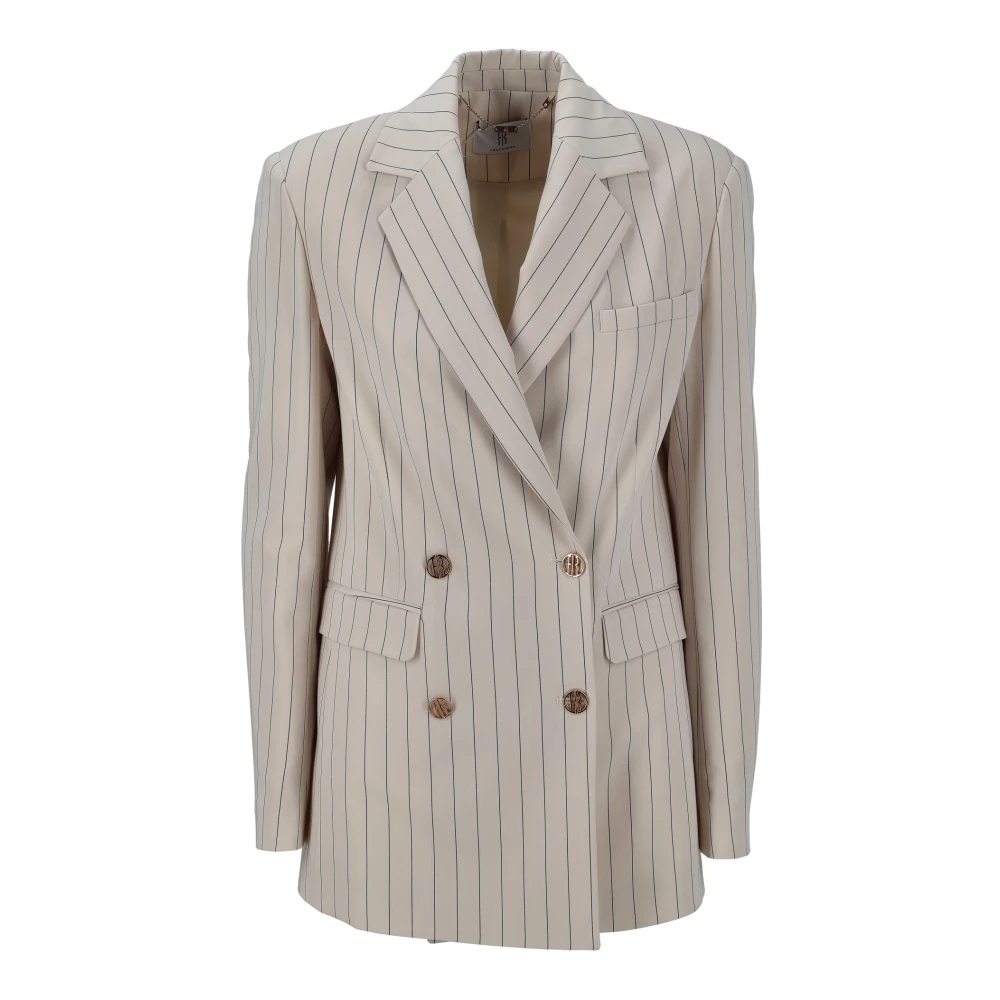 Fracomina Damen Beige Jacken, Lgröße: