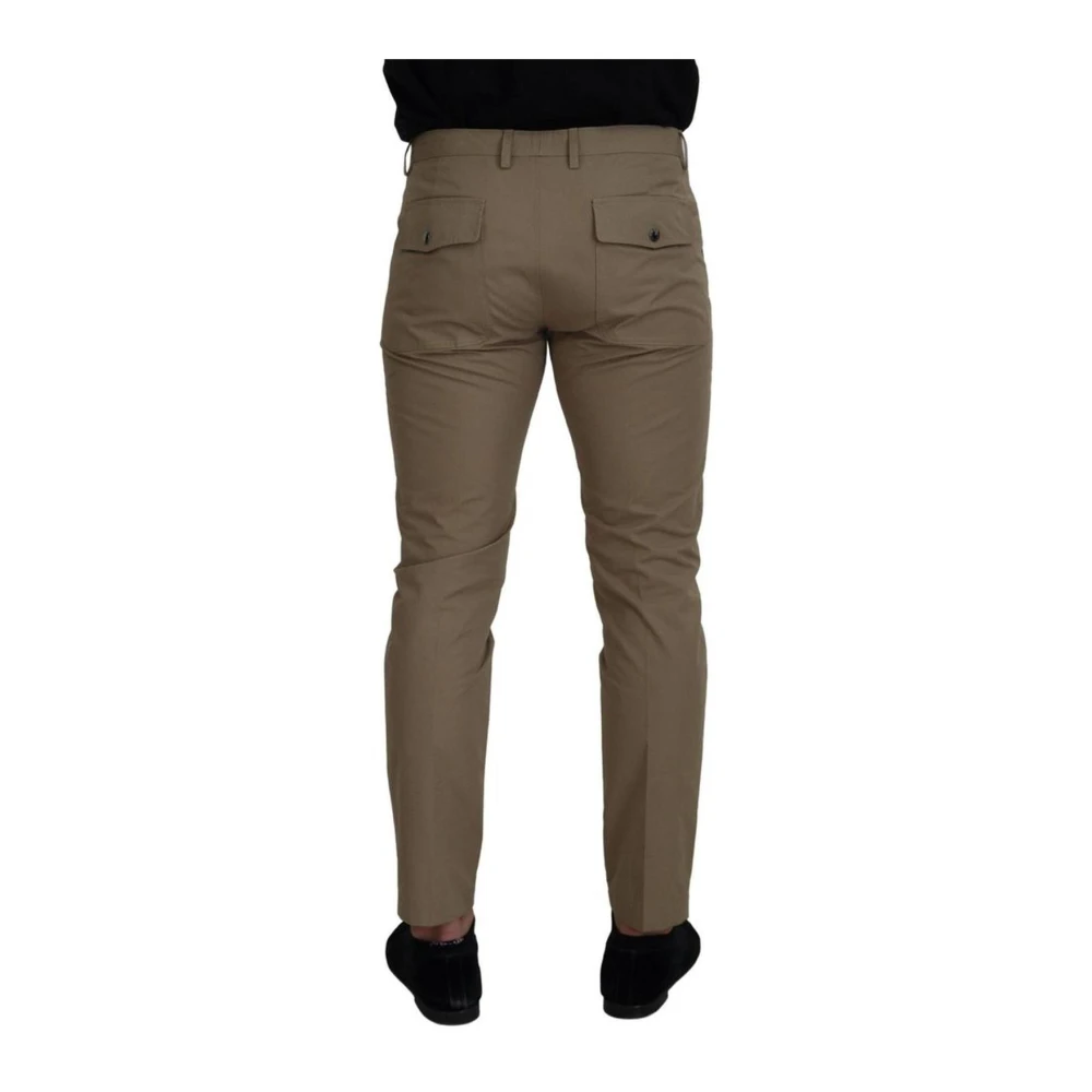 Dolce & Gabbana Luxe Bruine Chino Broek Gemaakt in Italië Green Heren
