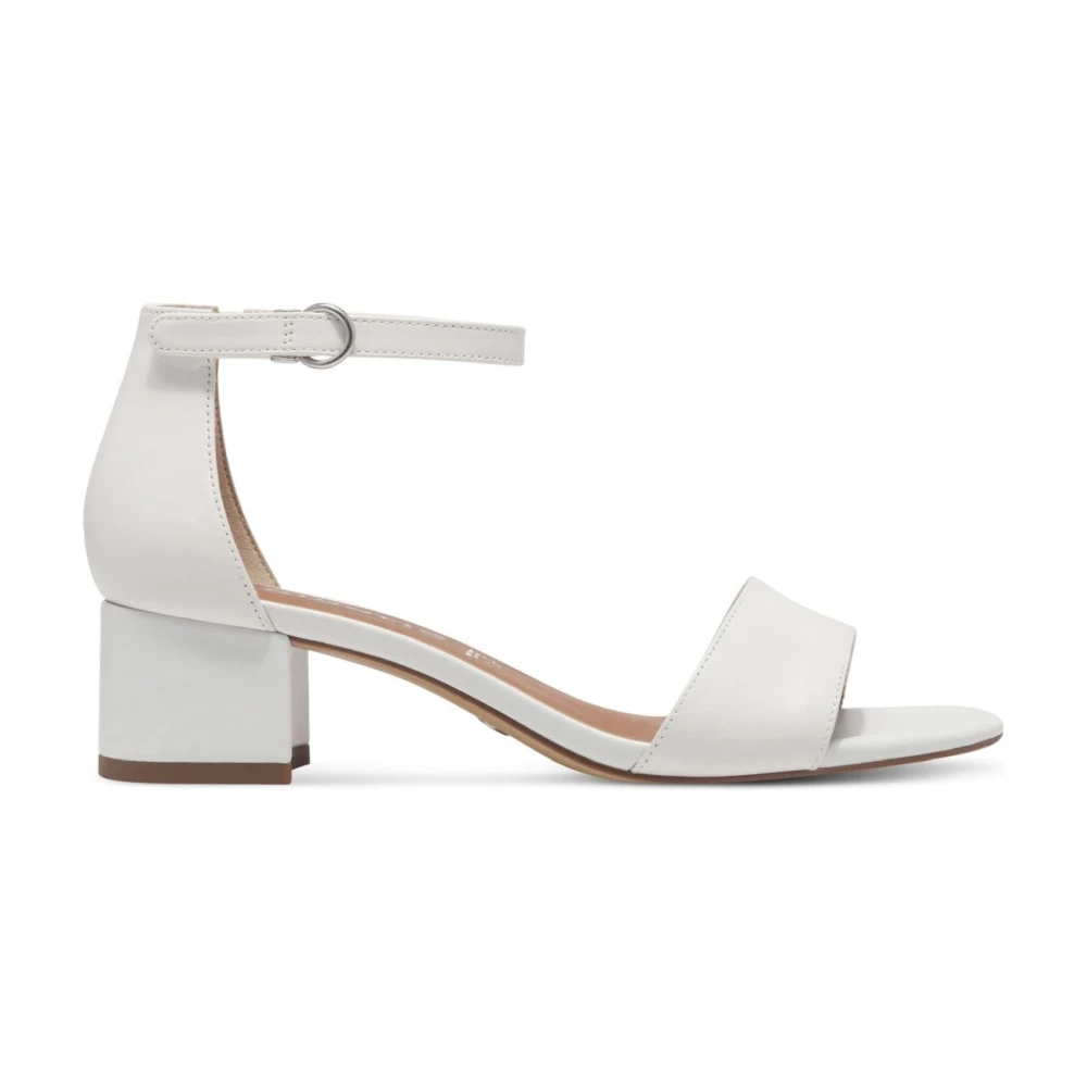 Tamaris Women's White Flat Sandal Heel - High Heel Sandals - 5 Uk - Shoes